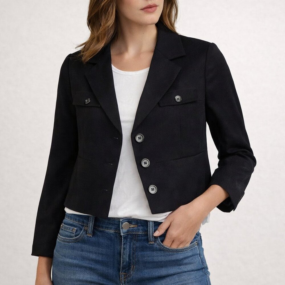 White House Black Market | Cropped Blazer